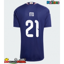 Camisa de Futebol Japão Hiroki Ito #21 Equipamento Principal Mulheres Mundo 2026 Manga Curta